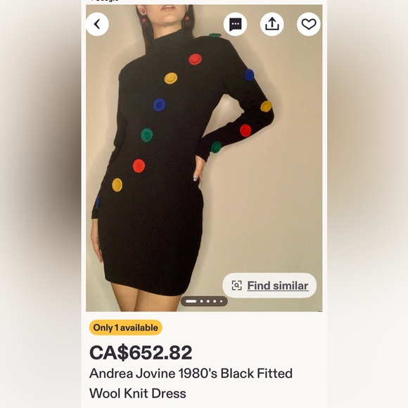 Vintage 90’s Andrea Jovine Navy Floral Embroidery Midi Sleeveless Dress Size 8 - Picture 14 of 17